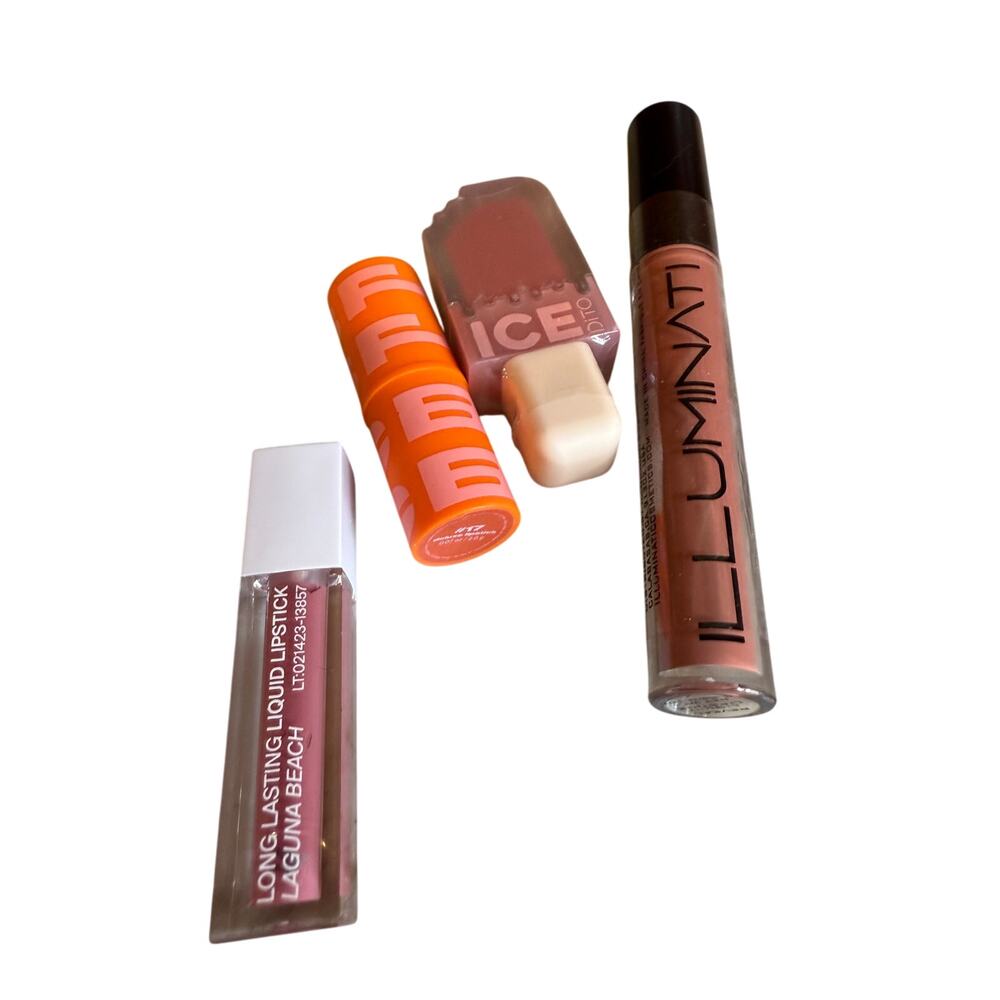 Four Piece Lipstick Lip Gloss Bundle